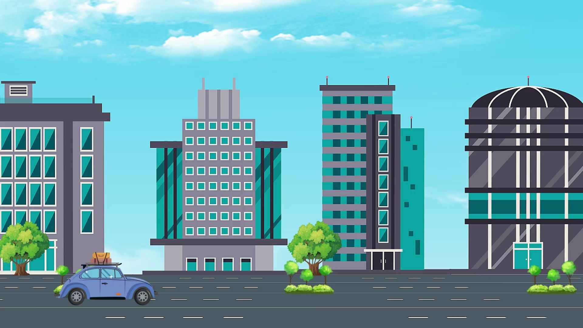 小车城市mg动画案例