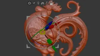 Download Video: 圆雕建模小技巧 ZBrush雕刻教程，重设方位使用小技巧