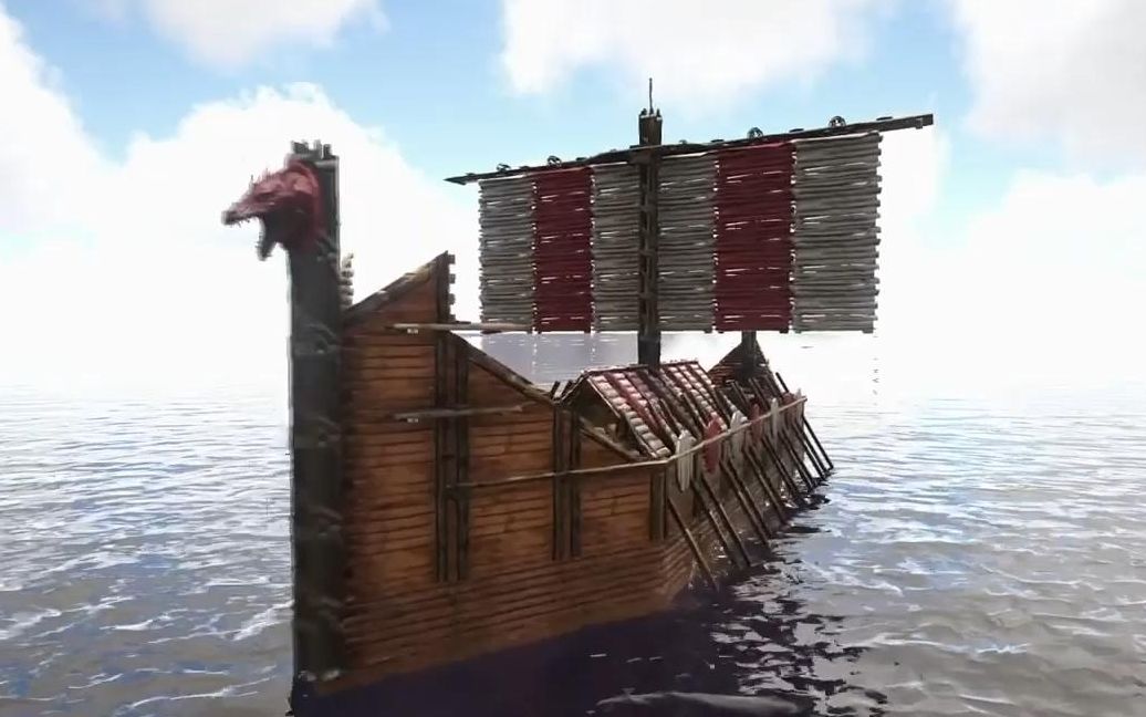 方舟建筑仿古龙舟方舟生存进化建筑ark建筑ark建筑方舟建造方舟生存