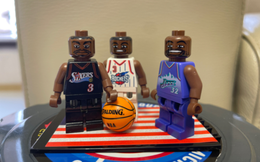 乐高nba人仔 3564 艾弗森 弗郎西斯 马龙