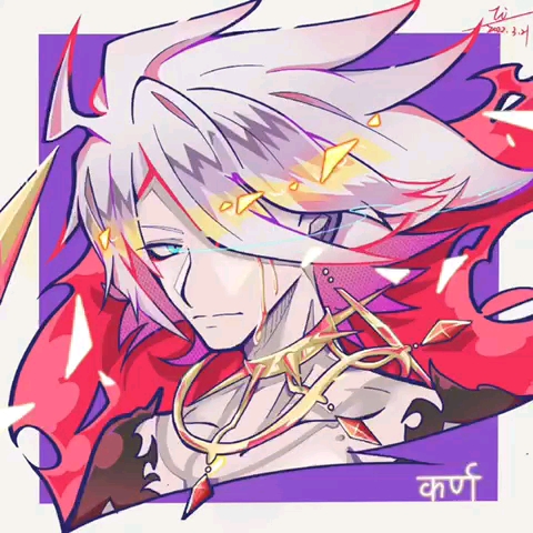 fgo迦尔纳大头绘制过程