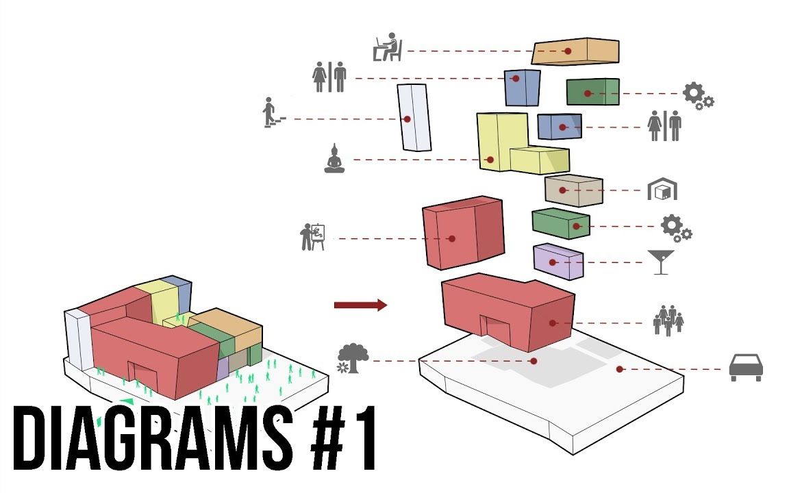 [图]Course Architectual Diagram 03 Exploded axonometric