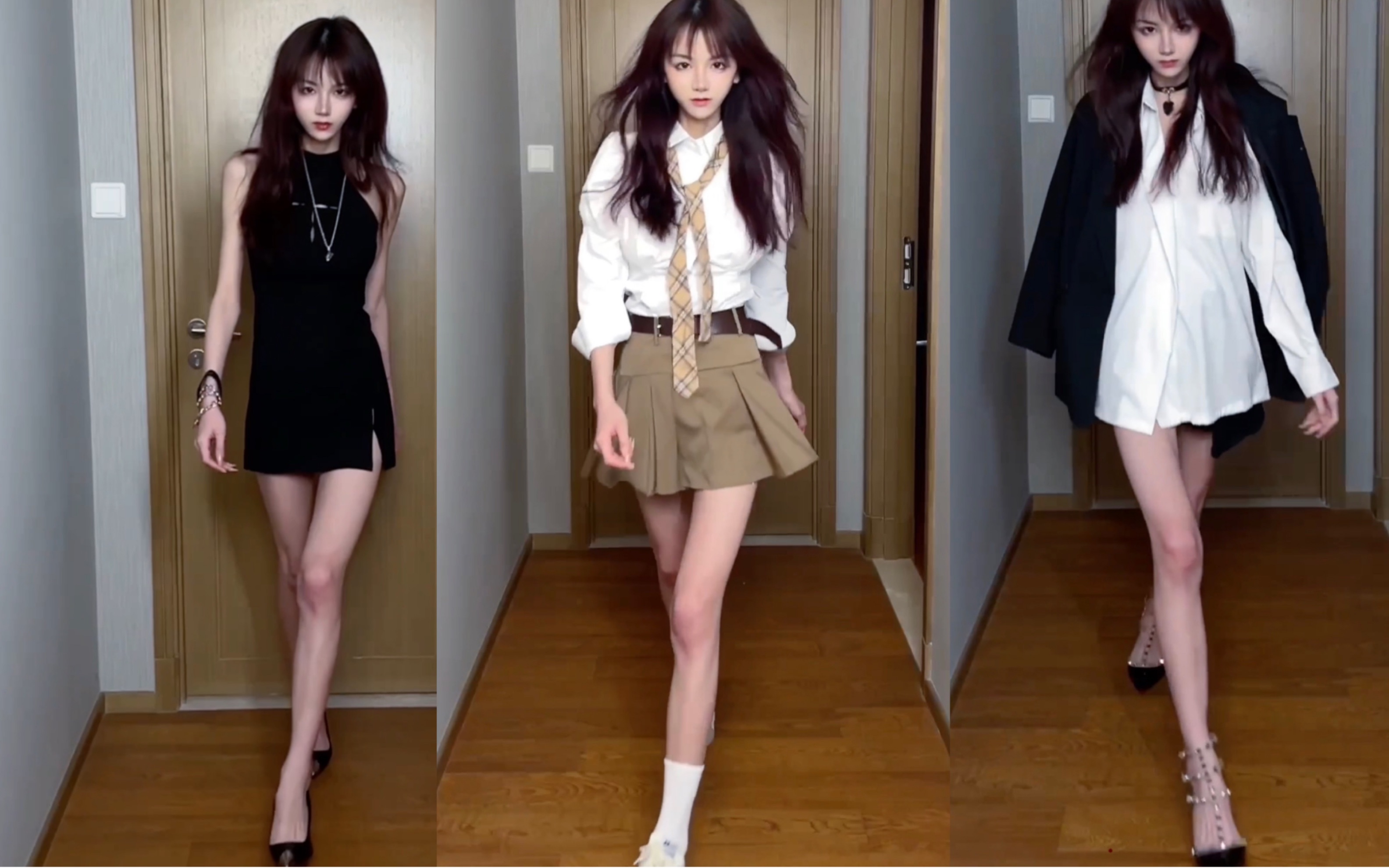 ootd拽姐酷妹穿搭173高个女孩