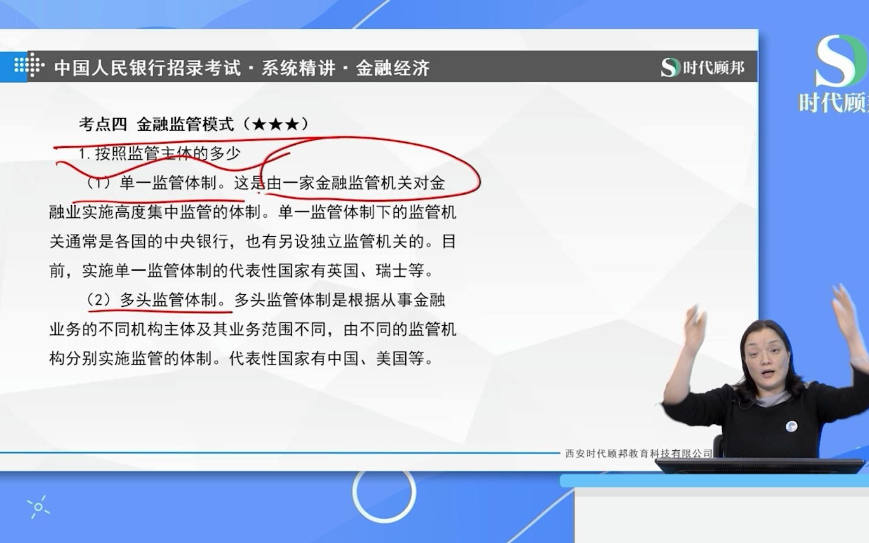 2022人民银行招聘考试笔试考点:金融监管模式哔哩哔哩bilibili