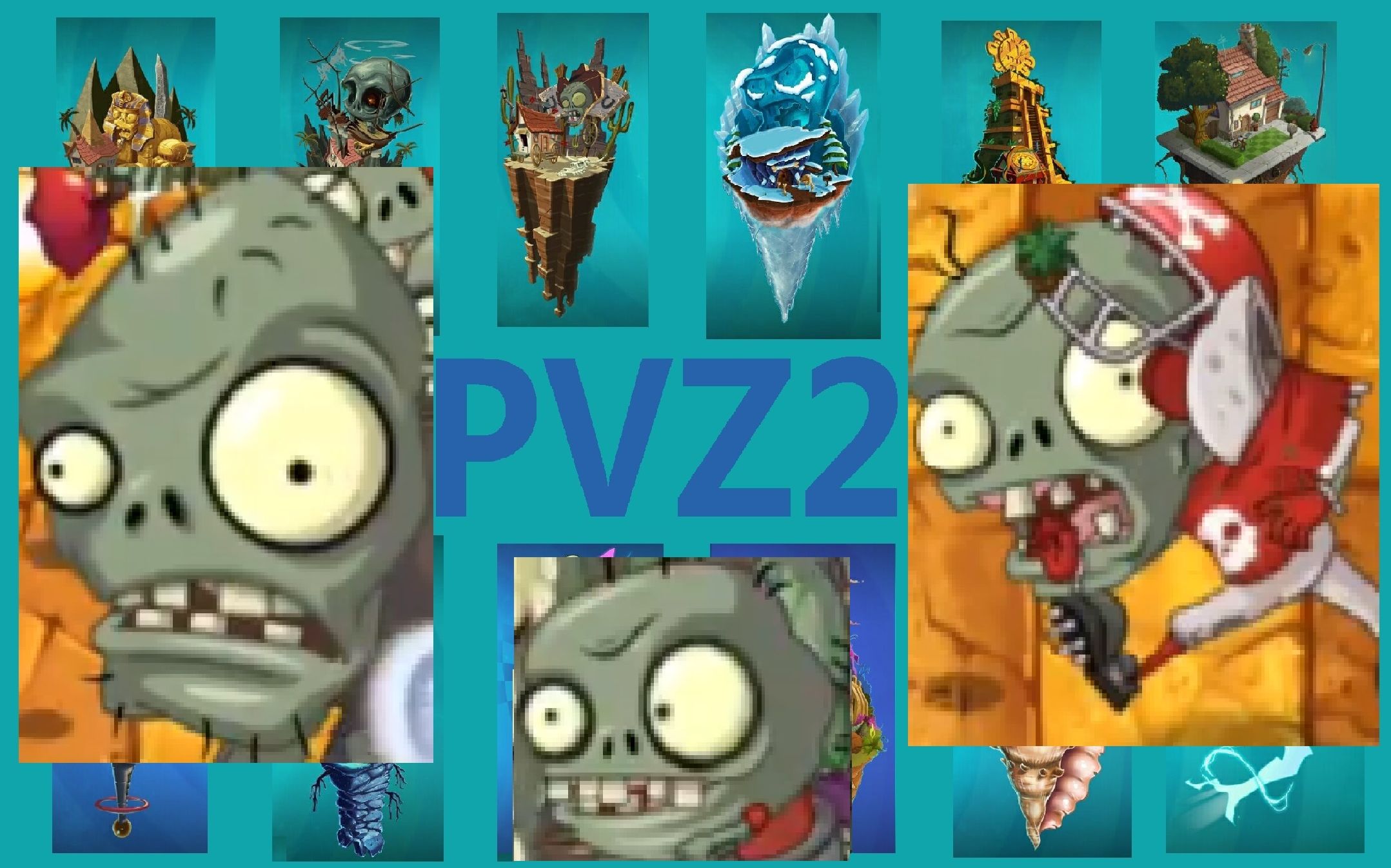 【植物大战僵尸2】大头死变态!|玩家自制关卡