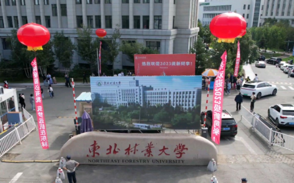 #东林迎新季 你好,新同学!这里是东北林业大学2023年迎新现场~哔哩哔哩bilibili