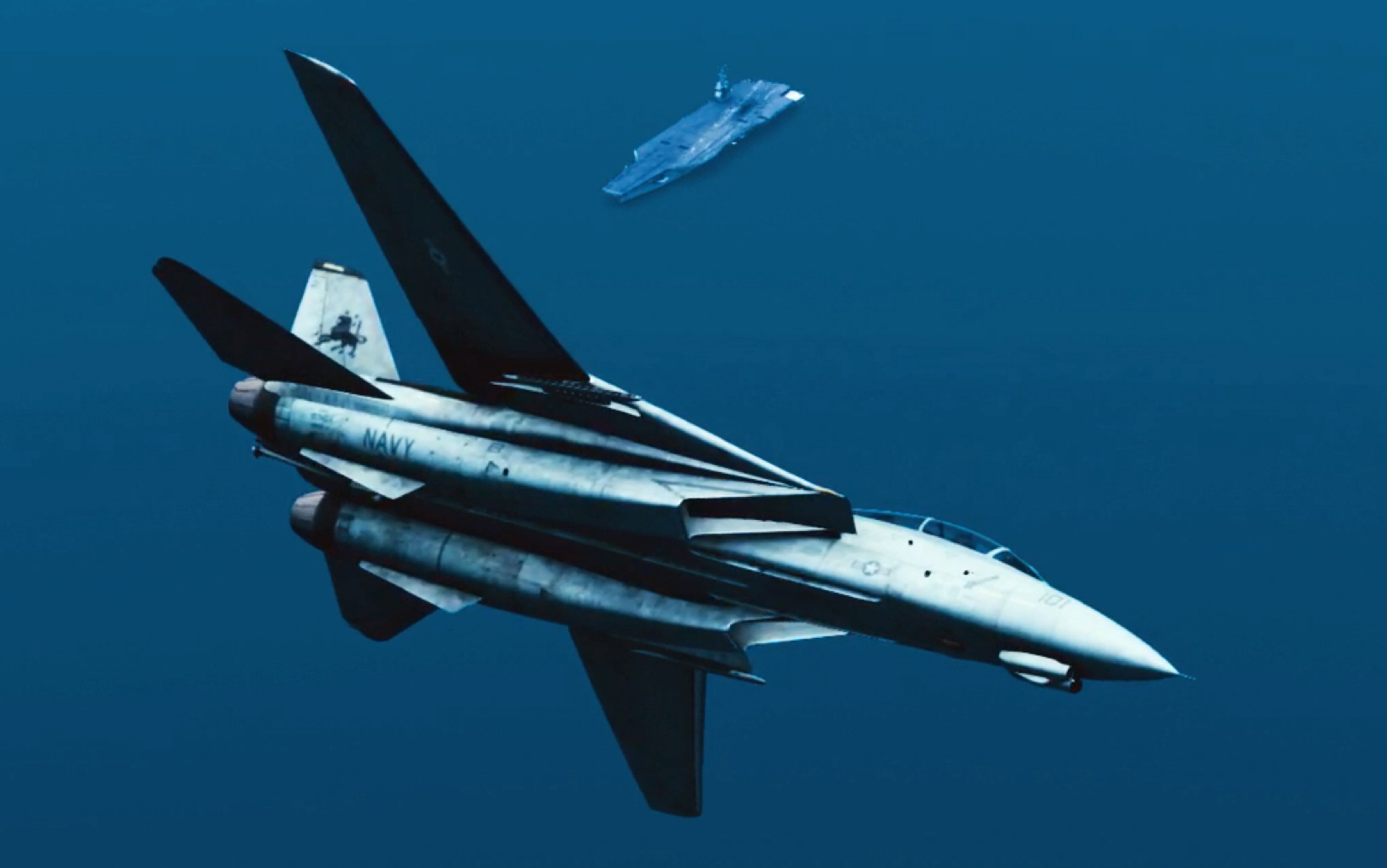 《航母降落hd》f14d 超级雄猫起降训练_哔哩哔哩 (゜-゜)つロ 干杯