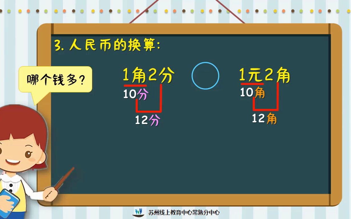 [图]2022年4月20日一年级数学《认识元、角、分练习》.mp4