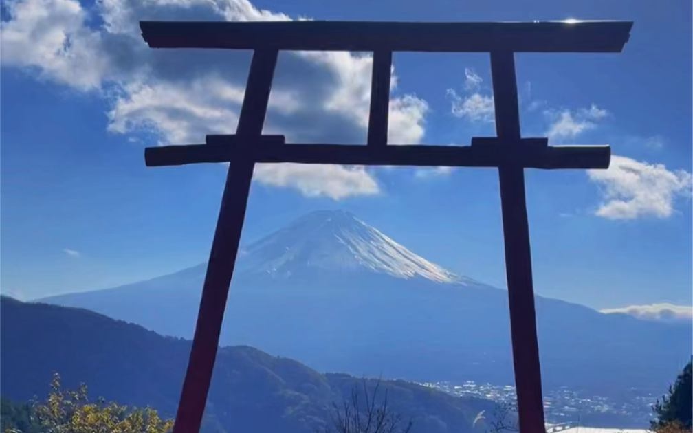 【富士山】日本旅游 富士山 天空的鸟居