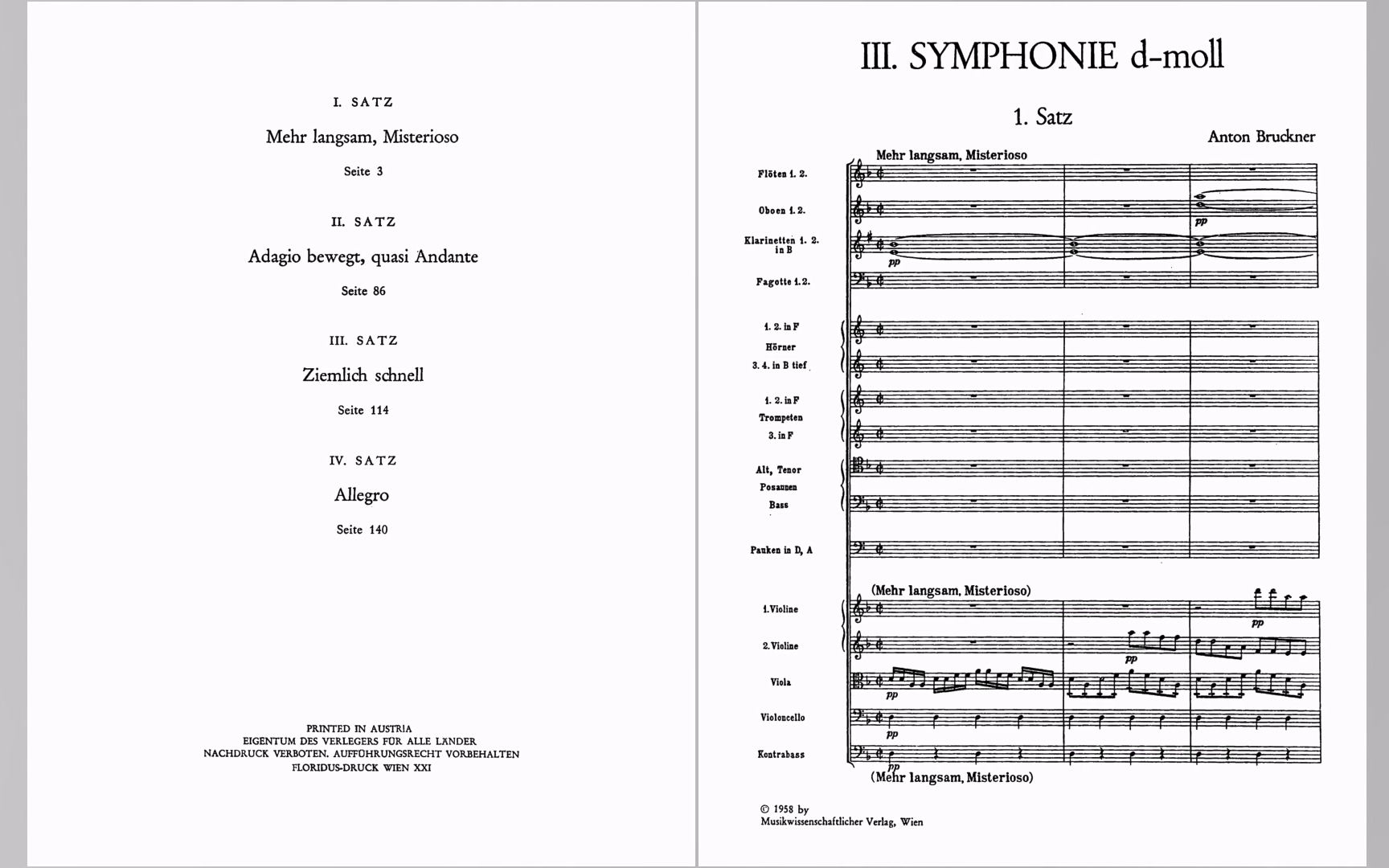 [图]【总谱】布鲁克纳d小调第三交响曲 | Anton Bruckner - Symphony No.3 in D minor, WAB 103 (Ver.1889)