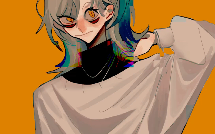 【procreate/绘画过程/mcup】两分钟一个阴间人/卡慕sama_哔哩哔哩