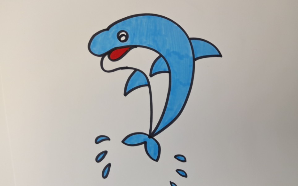 儿童简笔画#简笔画#海豚简笔画