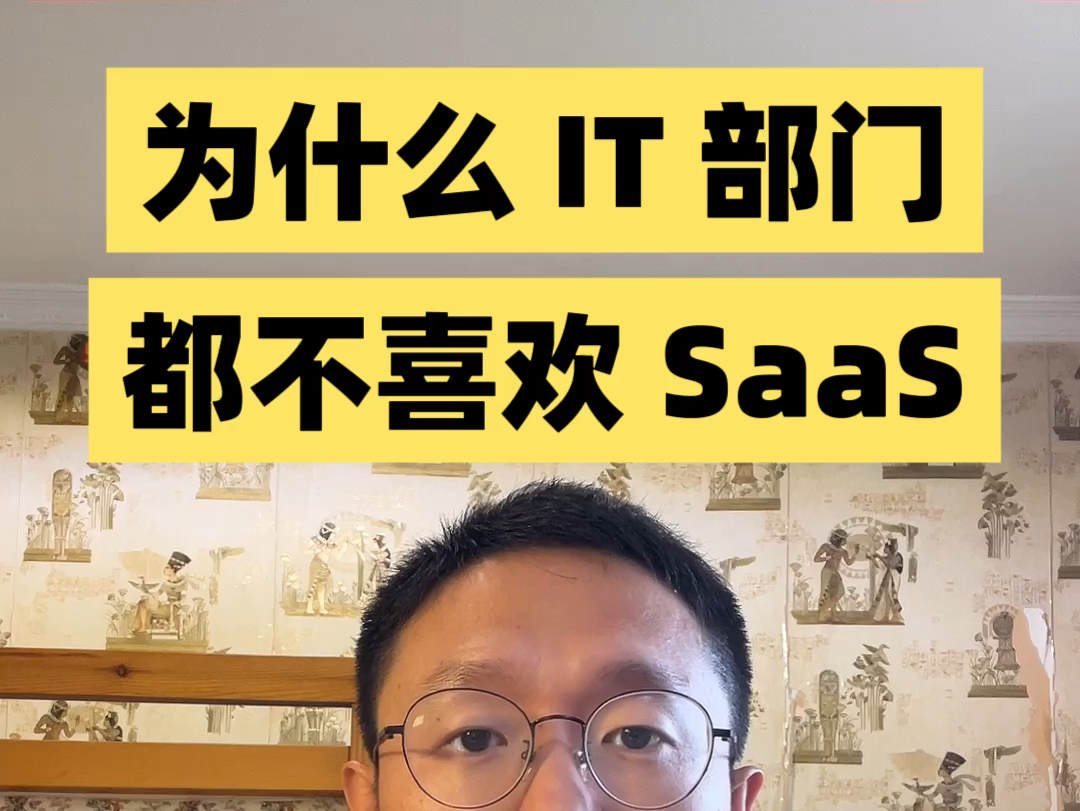 为什么 IT 部门都不喜欢 SaaS?哔哩哔哩bilibili