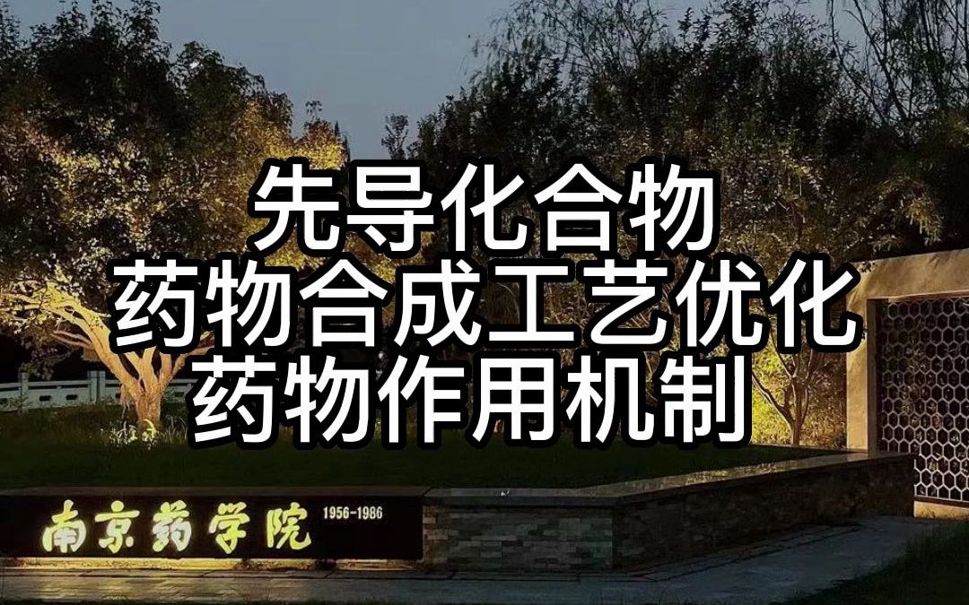 中国药科大学药学专硕方向介绍之药物合成与工艺优化药学考研药学专业中国药科大学349考研哔哩哔哩bilibili