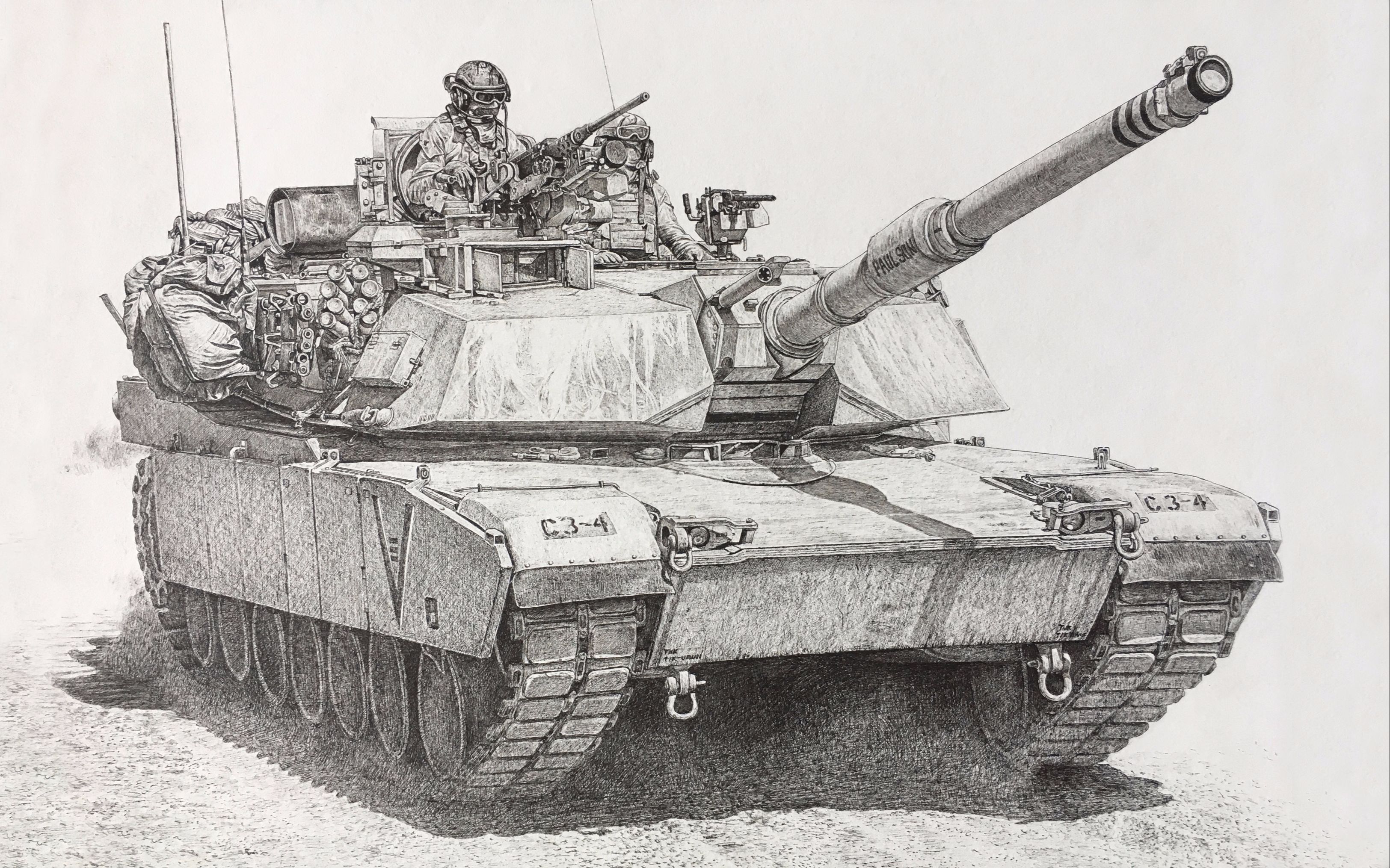 m1a1简笔画图片