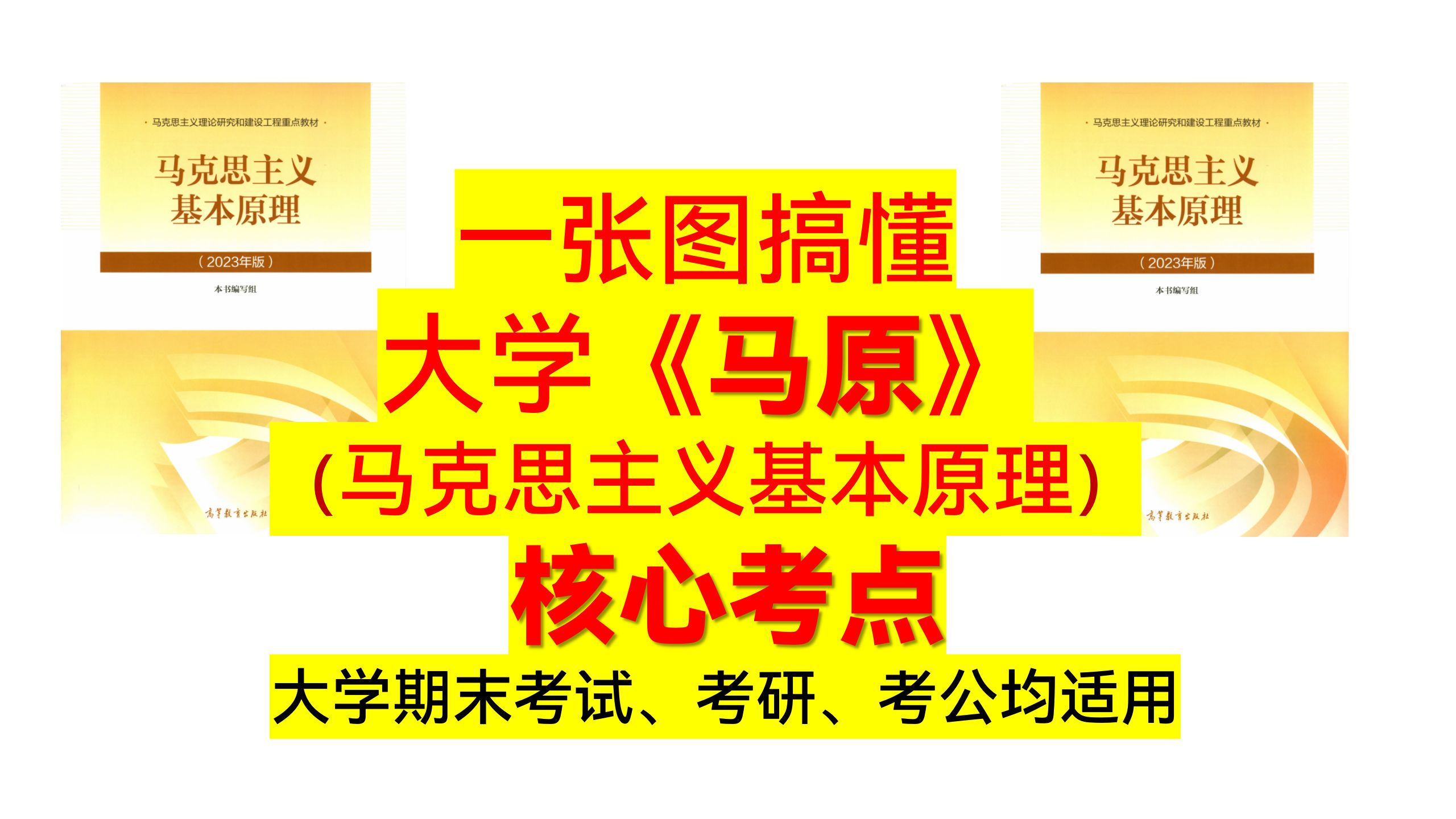 【核心考点系列】一张图搞定【马克思主义基本原理】核心考点2025考研、期末考试等均使用哔哩哔哩bilibili