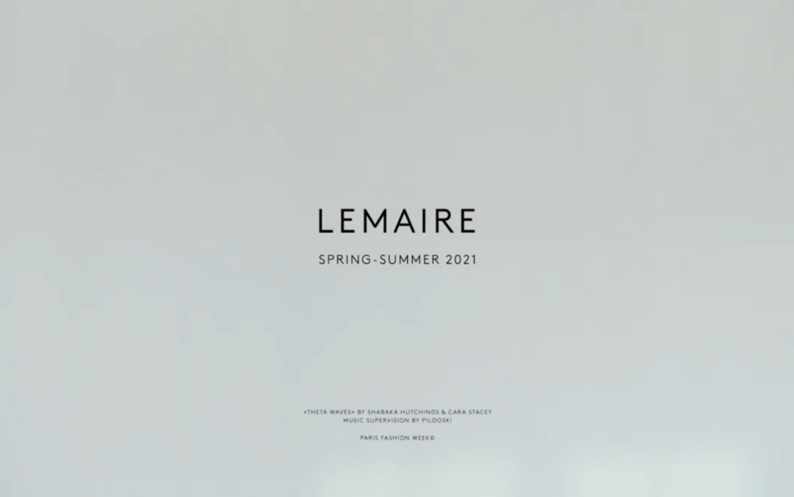 「时装现场」Lemaire 2021春夏秀场哔哩哔哩bilibili