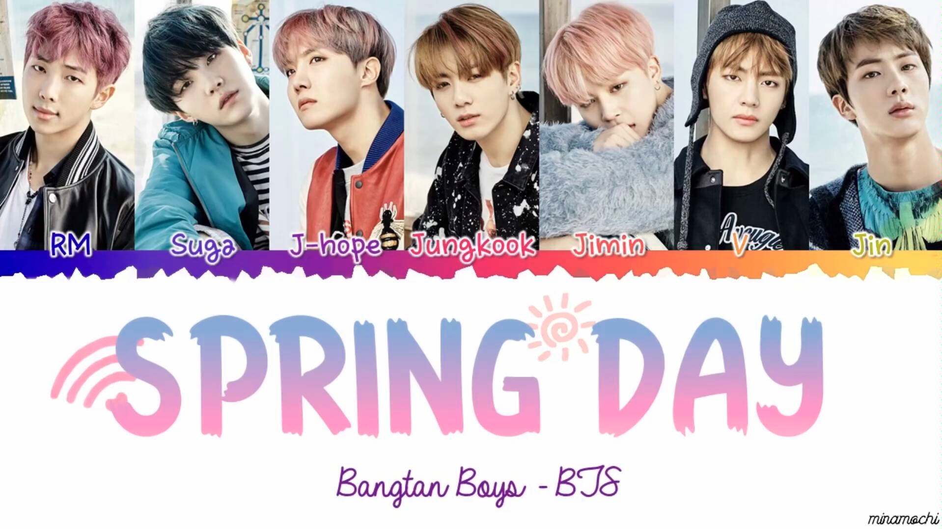 [图]BTS spring day 歌词版