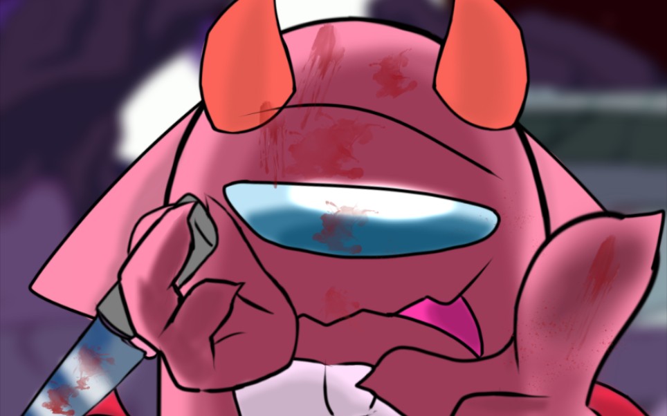 among us绘画过程/画粉丝(第七期)