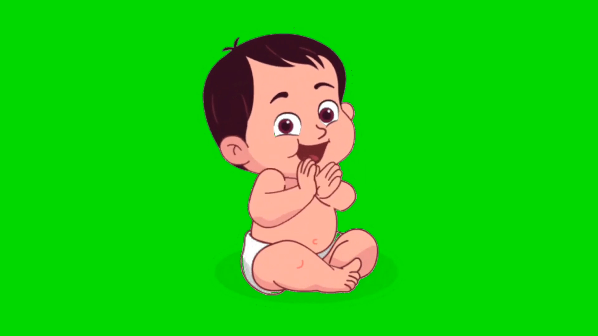 绿幕视频素材胖娃娃