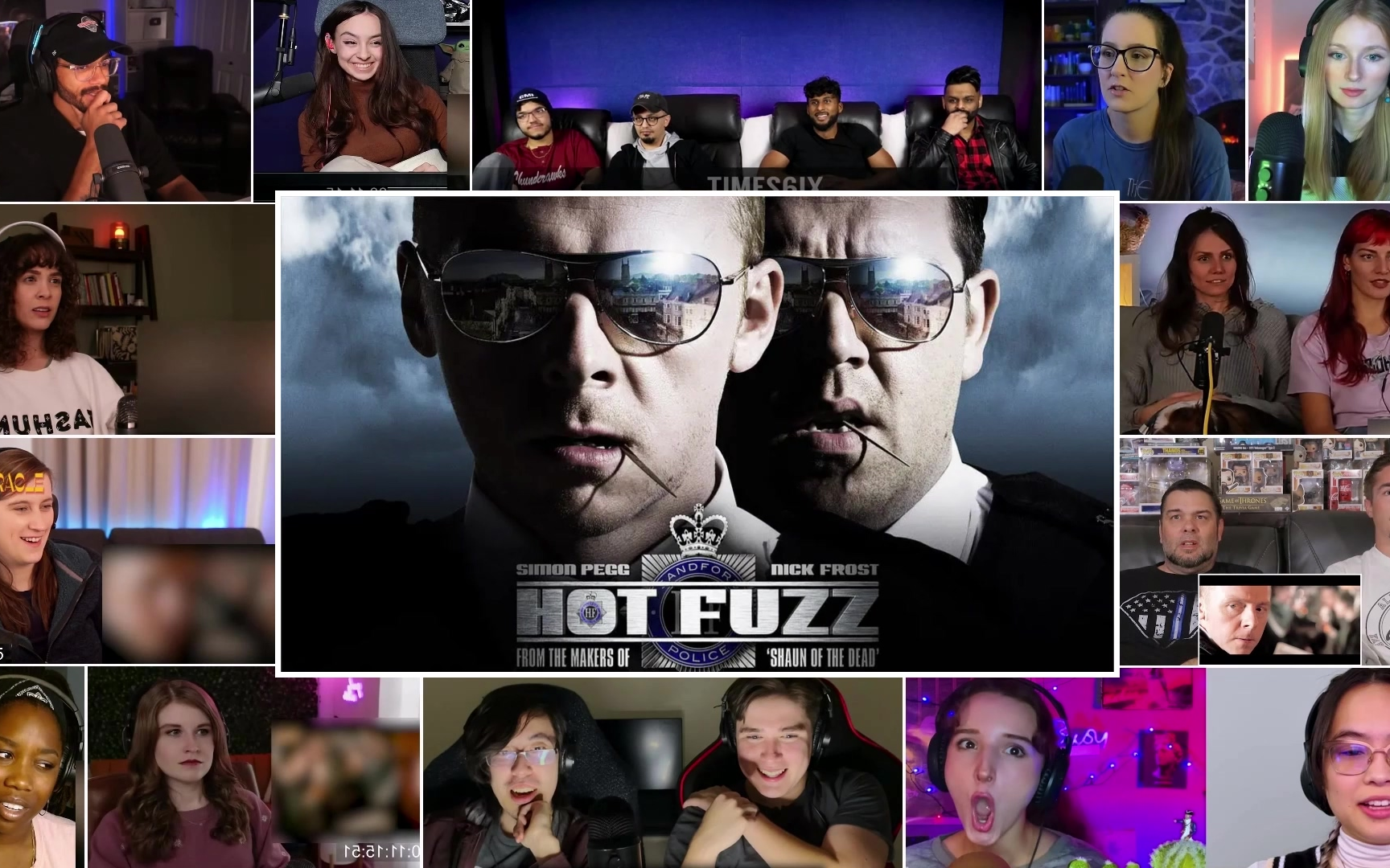 【豆瓣8.2 搞笑荒诞喜剧】老外看【热血警探】反应开黑版reaction