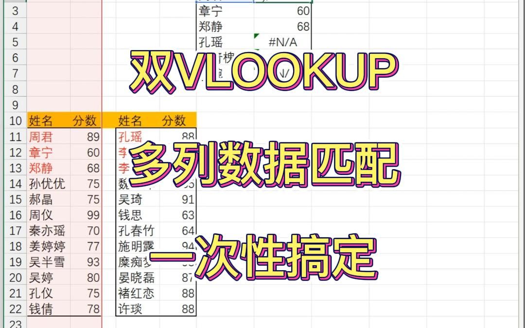 双vlookup查询,同时匹配两列数据哔哩哔哩bilibili