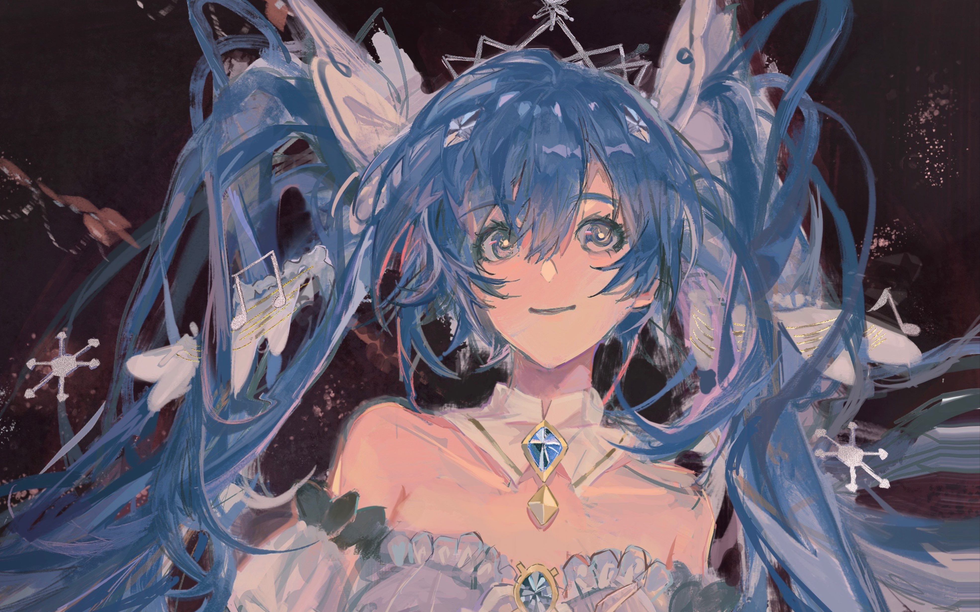 【绘画过程】冬天快结束了所以来看看雪miku吧!