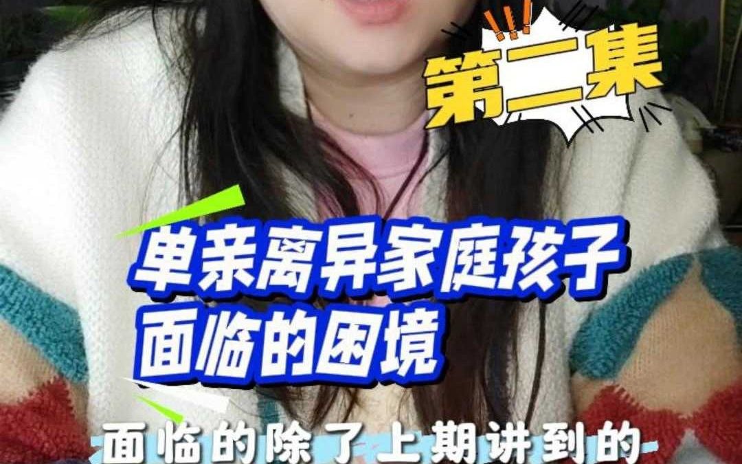 第二集离异单亲家庭亲子困境哔哩哔哩bilibili