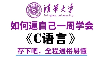 【全268集】清华大佬终于把全套零基础C语言教程讲完了！2025最新版，从零基础小白到C语言编程大佬，全程通俗易懂！存下吧，绝对是全站最细的C语言教学！