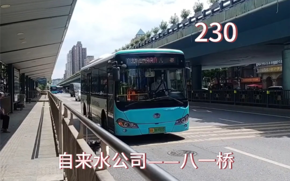 【pov25】南昌公交230路全程pov含报站 自来水公司——八一桥哔哩哔哩bilibili