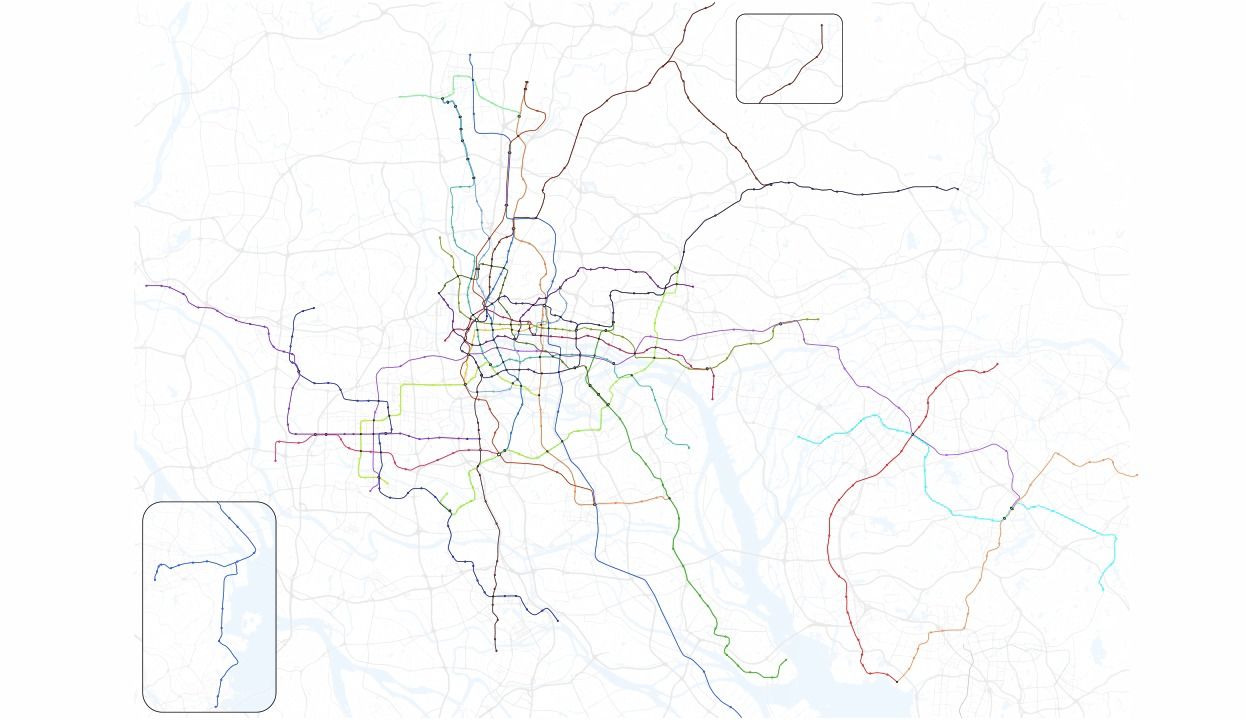 广州佛山东莞地铁2030规划图一览哔哩哔哩bilibili