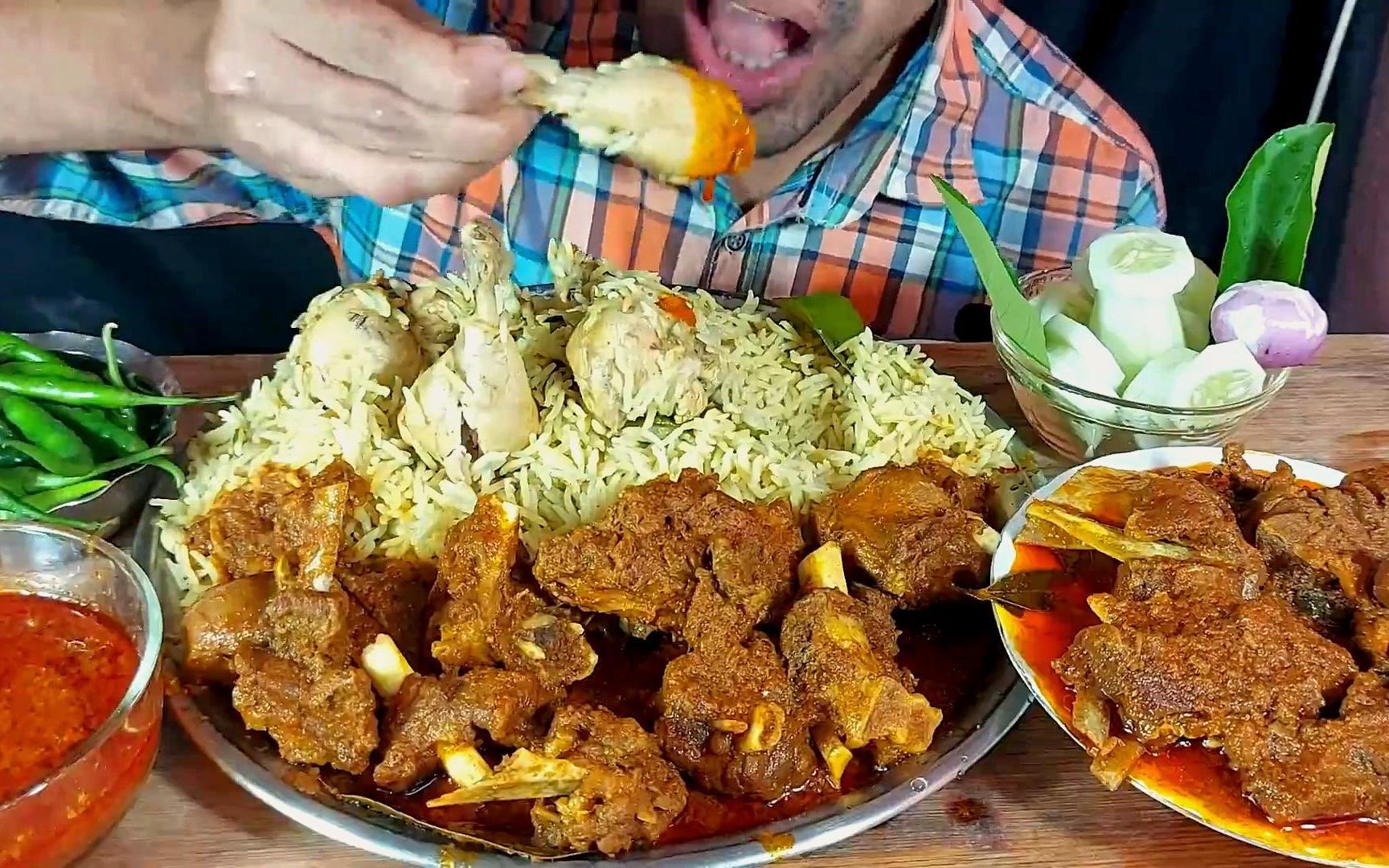 阿富汗鸡腿手抓饭 辣味陶罐羊肉咖喱_哔哩哔哩_bilibili