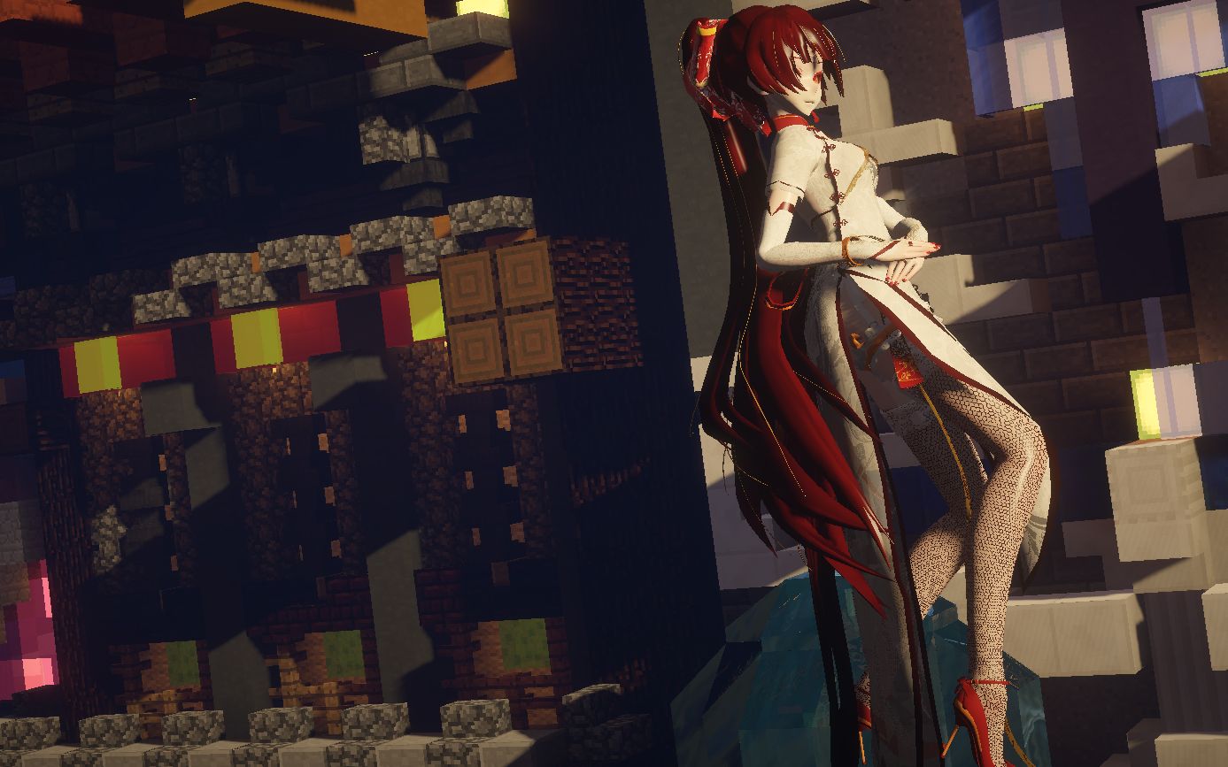 【东方栀子】你老婆在mc里跳桃花旗袍!