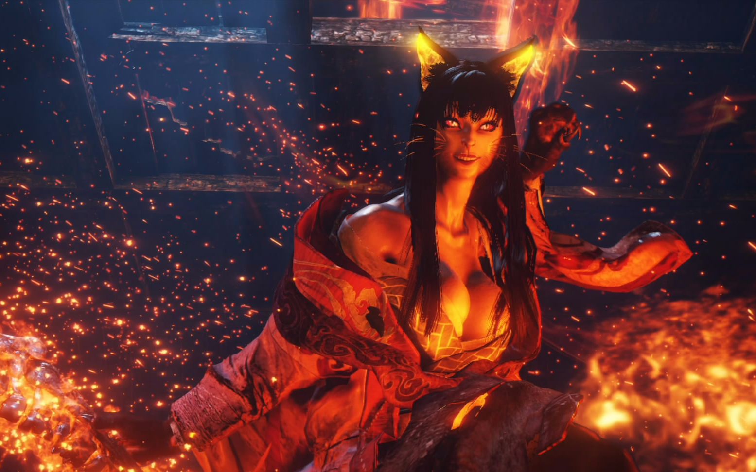 【仁王2】●猫车,你以为你的车灯大,老娘就会怕你?