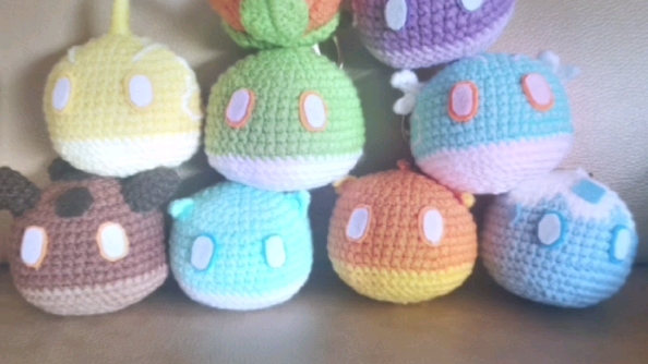 原神游戏史莱姆小玩偶手工钩织挂件