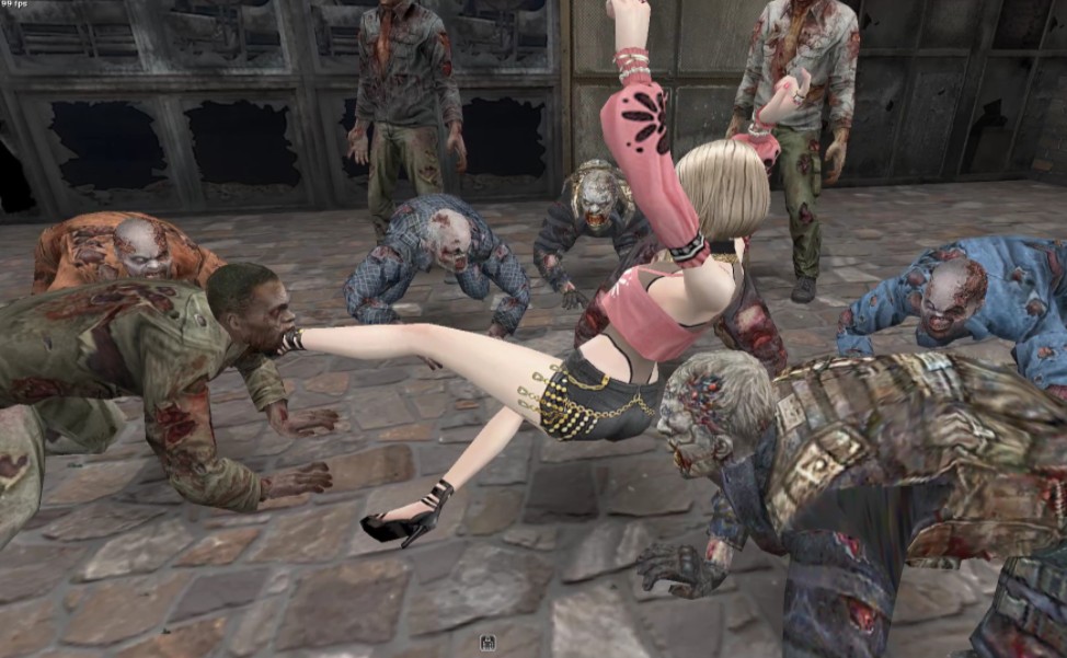 【csol】安吉拉被尸群包围试图与僵尸交谈失败被无情放倒