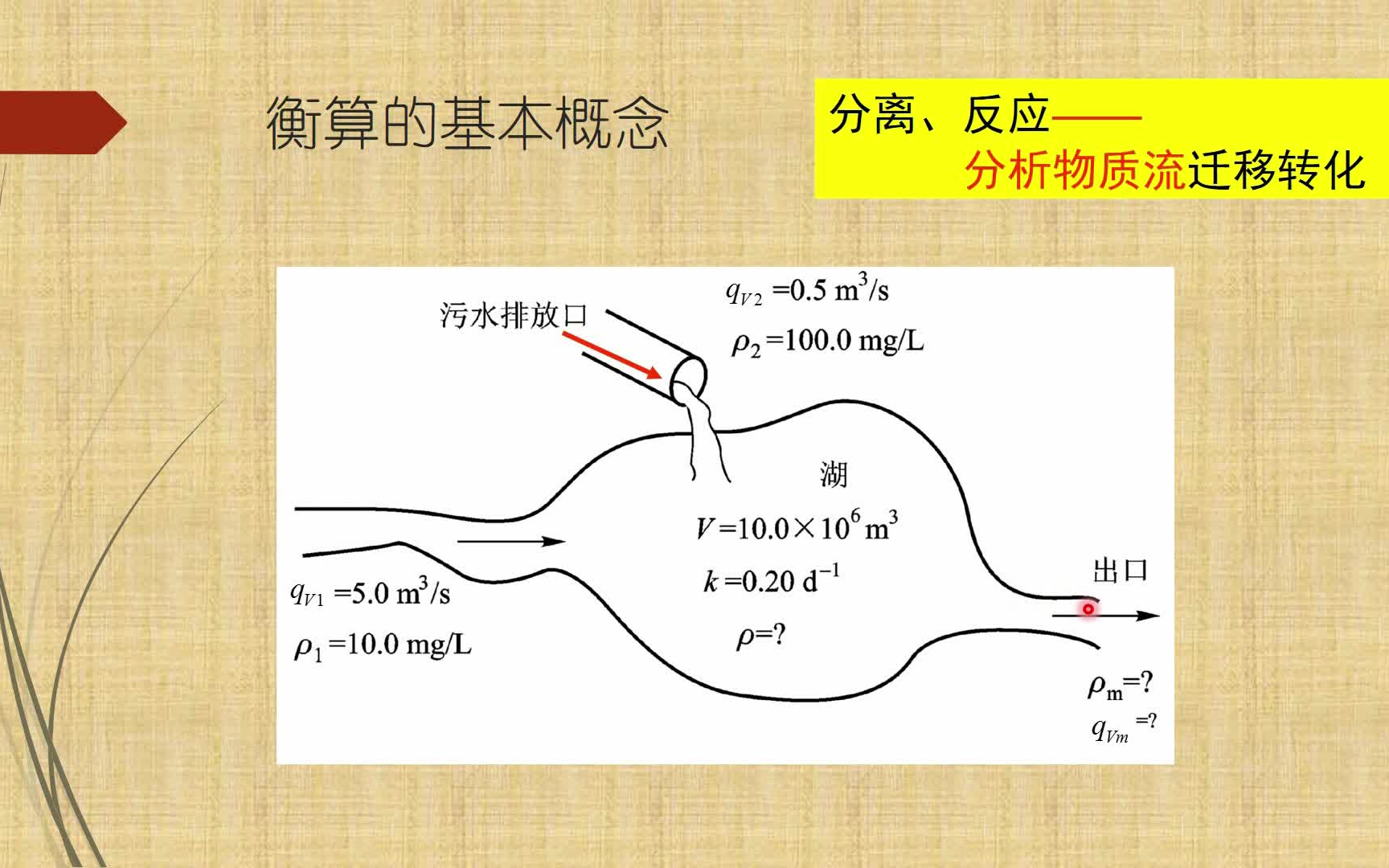 管道系统的质量衡算环境工程原理第二章第一节哔哩哔哩bilibili