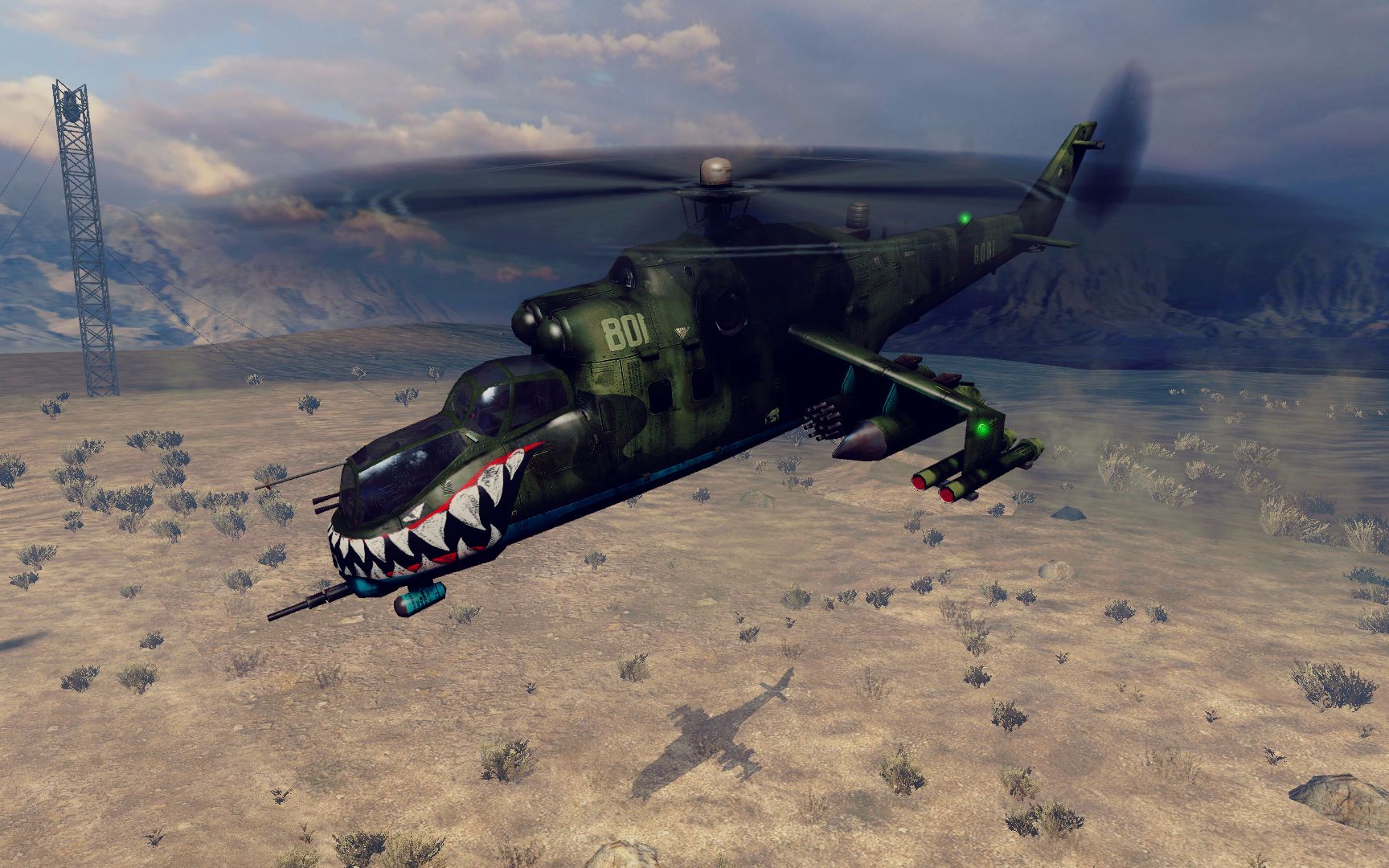 【使命召唤ol】俄式雌鹿武装直升机"飞鲨"皮肤 流出_哔哩哔哩_bili