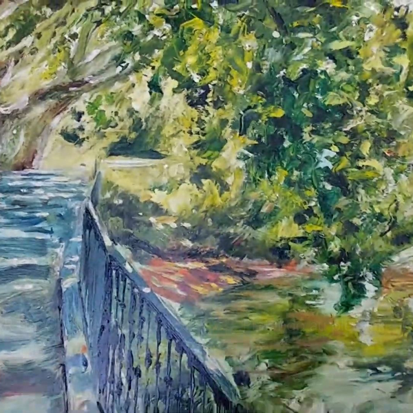 印象派風 風景画 油彩画 模写 印象派風 風景画 油彩画 模写
