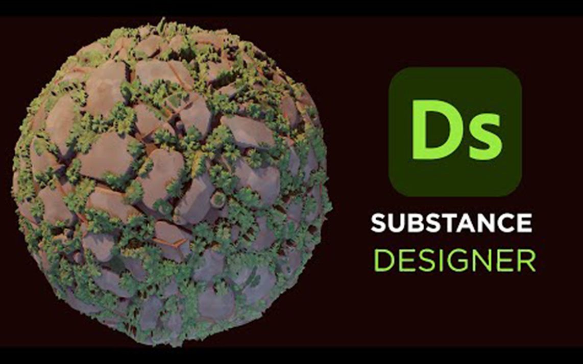 Substance 3D Designer制作风格化草鹅卵石材质!哔哩哔哩bilibili