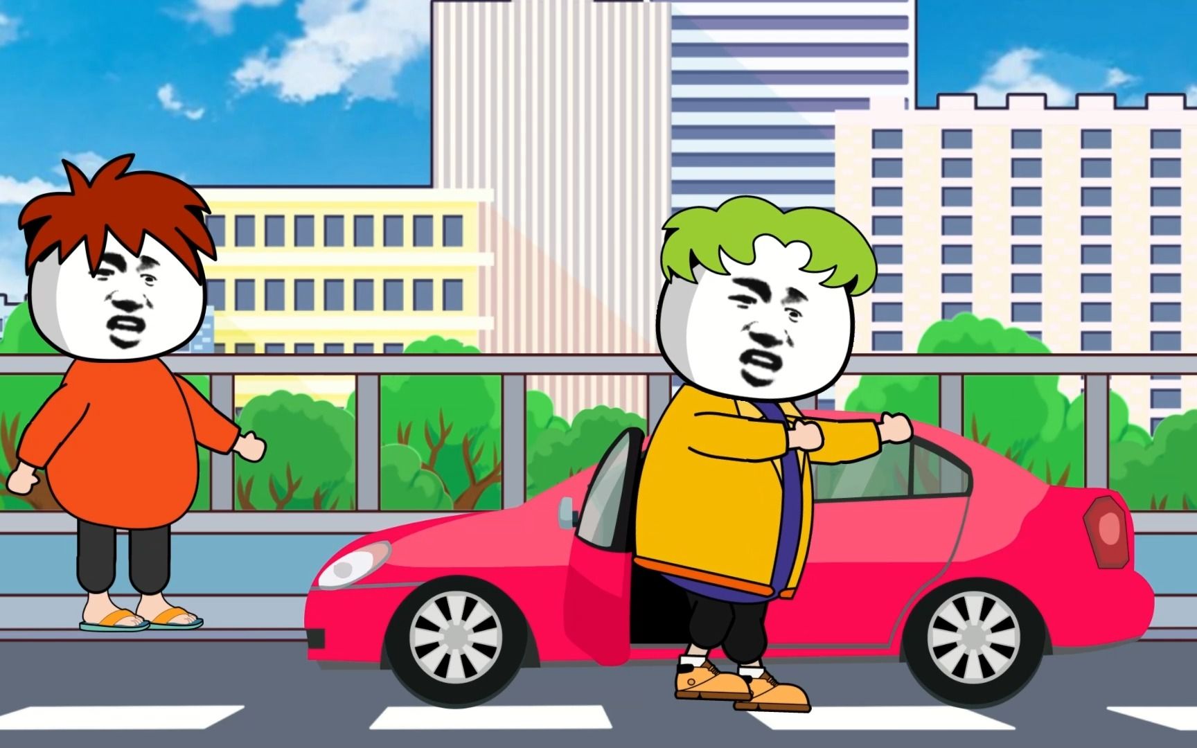 有人在你车上放个屁,你会怎么办?#沙雕动画 #一定要看到最后 #搞笑