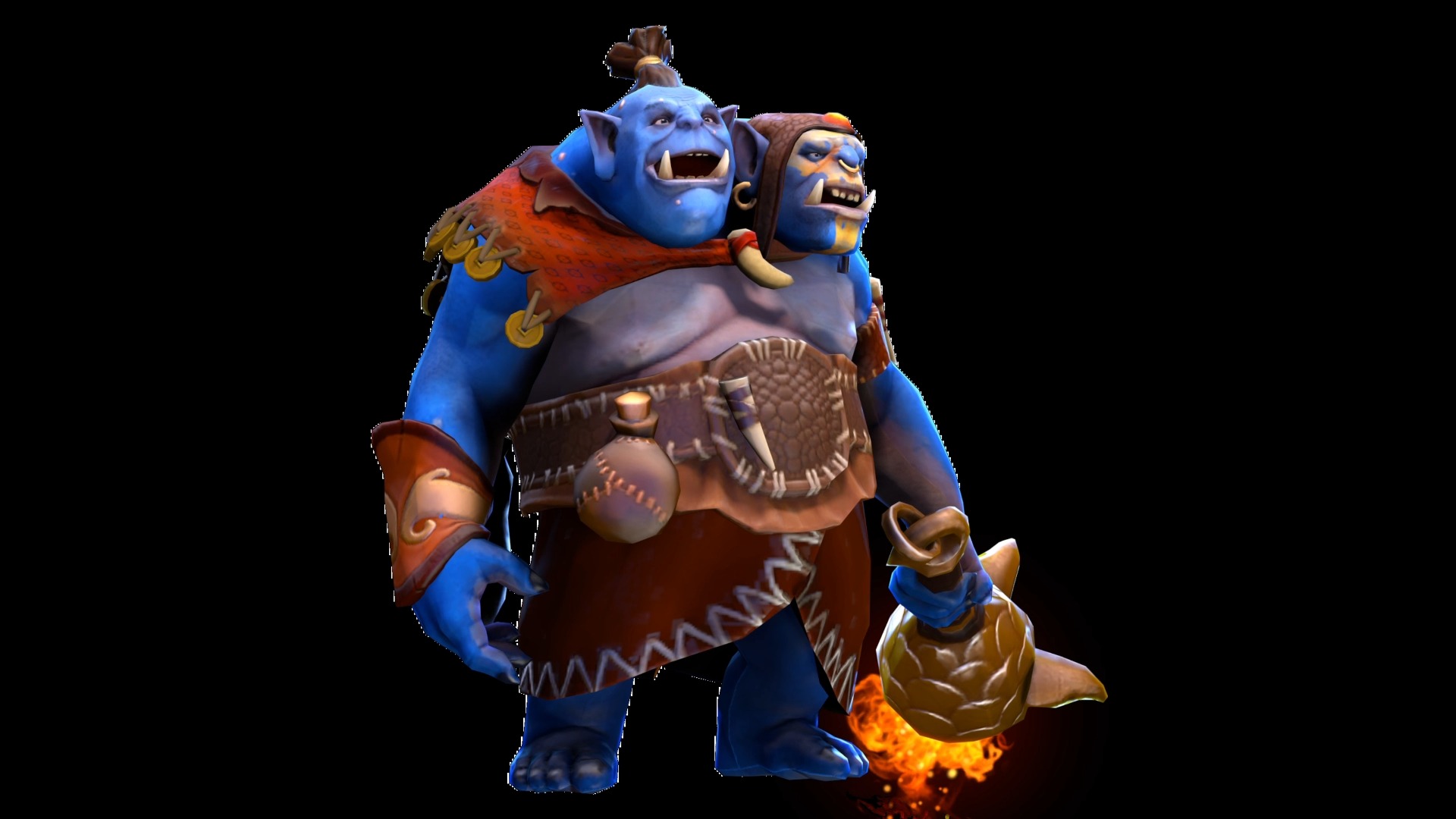 【dota2全英雄英语语音】食人魔魔法师蓝胖——第70期