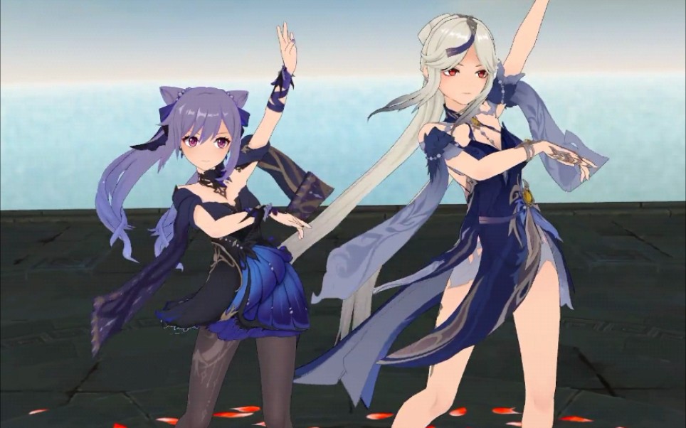 玉衡星刻晴&天权星凝光【原神mmd】
