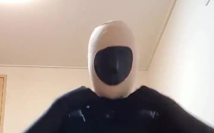 【胶衣】乳胶多重易容,kigurumi头壳脱下是紧身衣,里面居然还有一层乳胶易容面具(NK454)哔哩哔哩bilibili