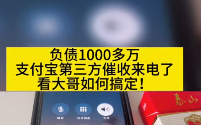 负债1000多万,支付宝第三方催收来电了,老大哥如何搞定!哔哩哔哩bilibili