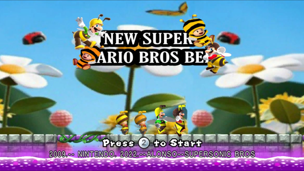 [图]【火鸡】New Super Mario Bros Bee （马bee版）多人联机下饭流程 要做工有模型，要强度有模型