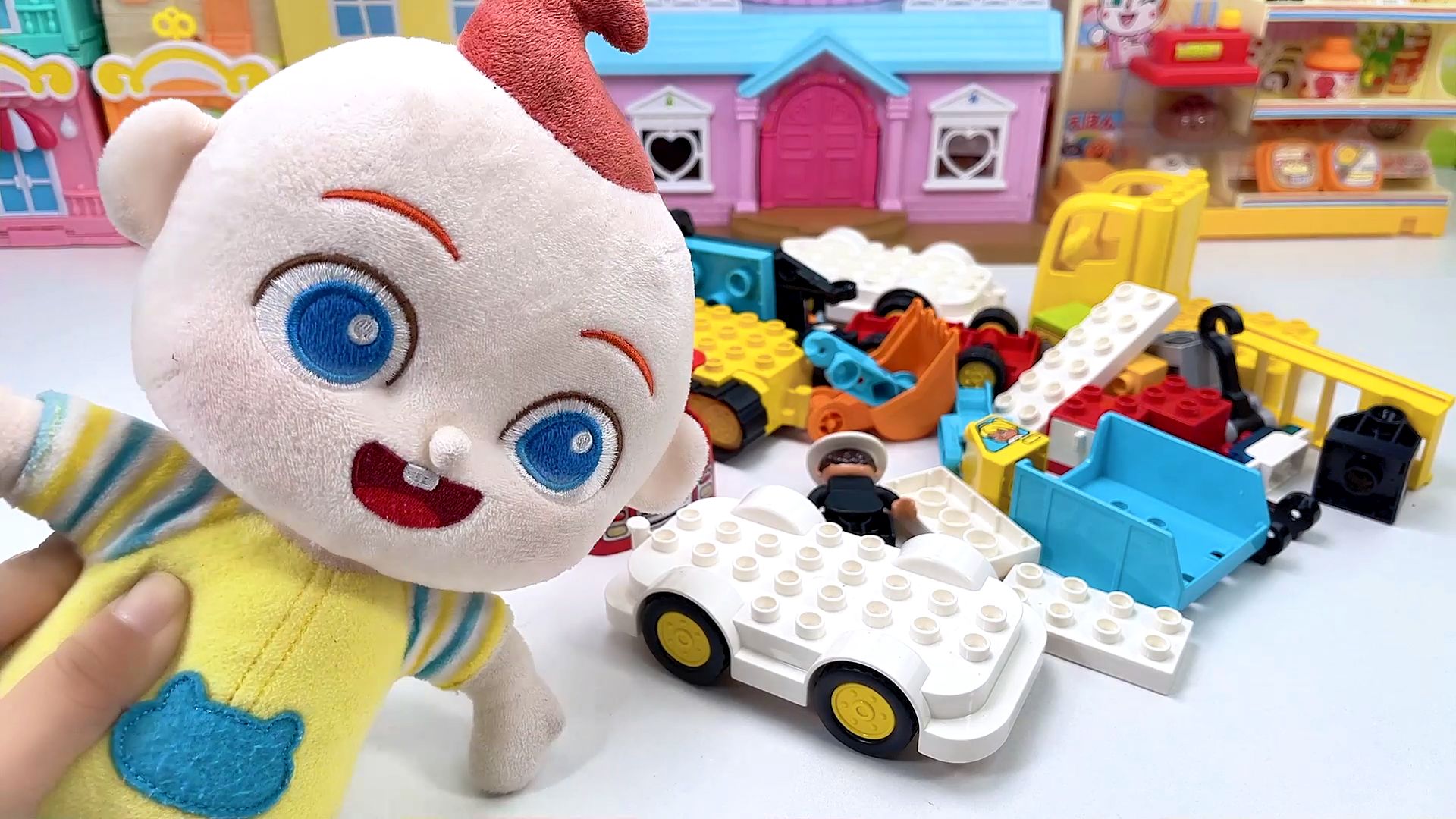 超级宝贝jojo带来了乐高积木玩具车