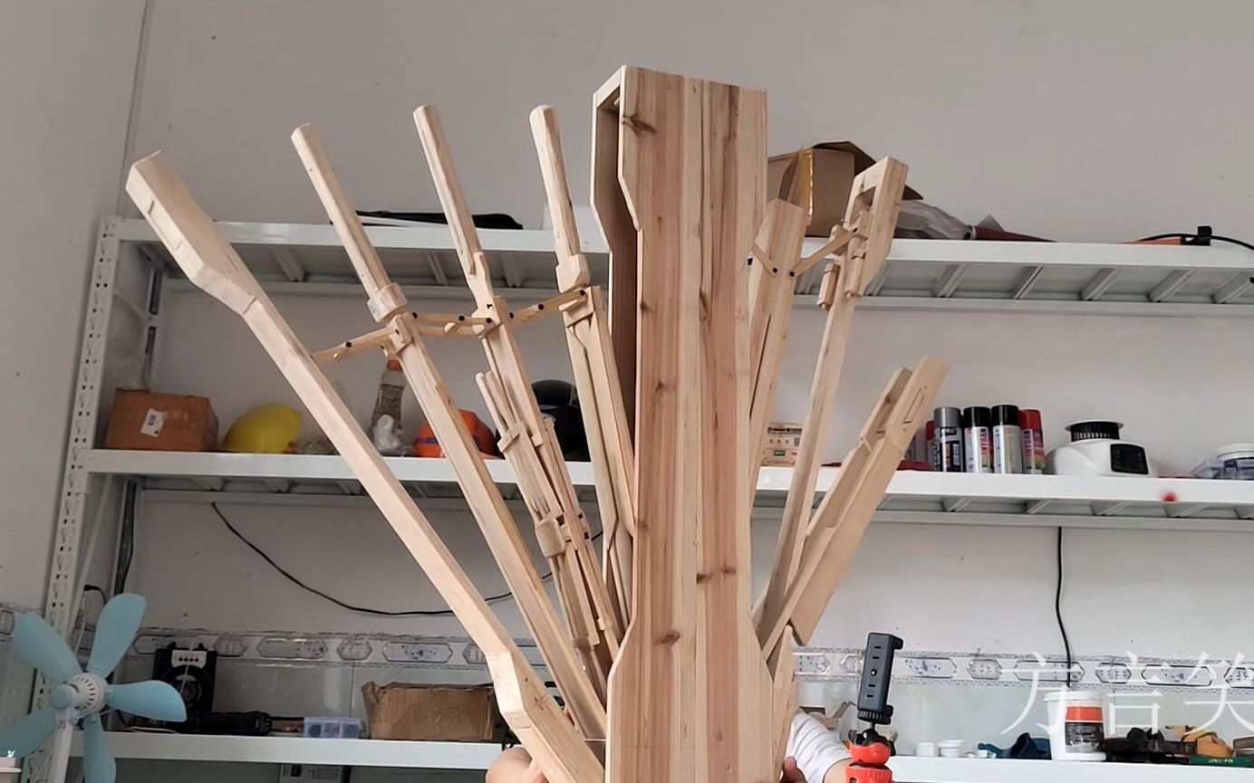 全木质,一比一复刻大明十四势,耗时半个月~-rhmbwt莱茵-diy刀剑-哔哩