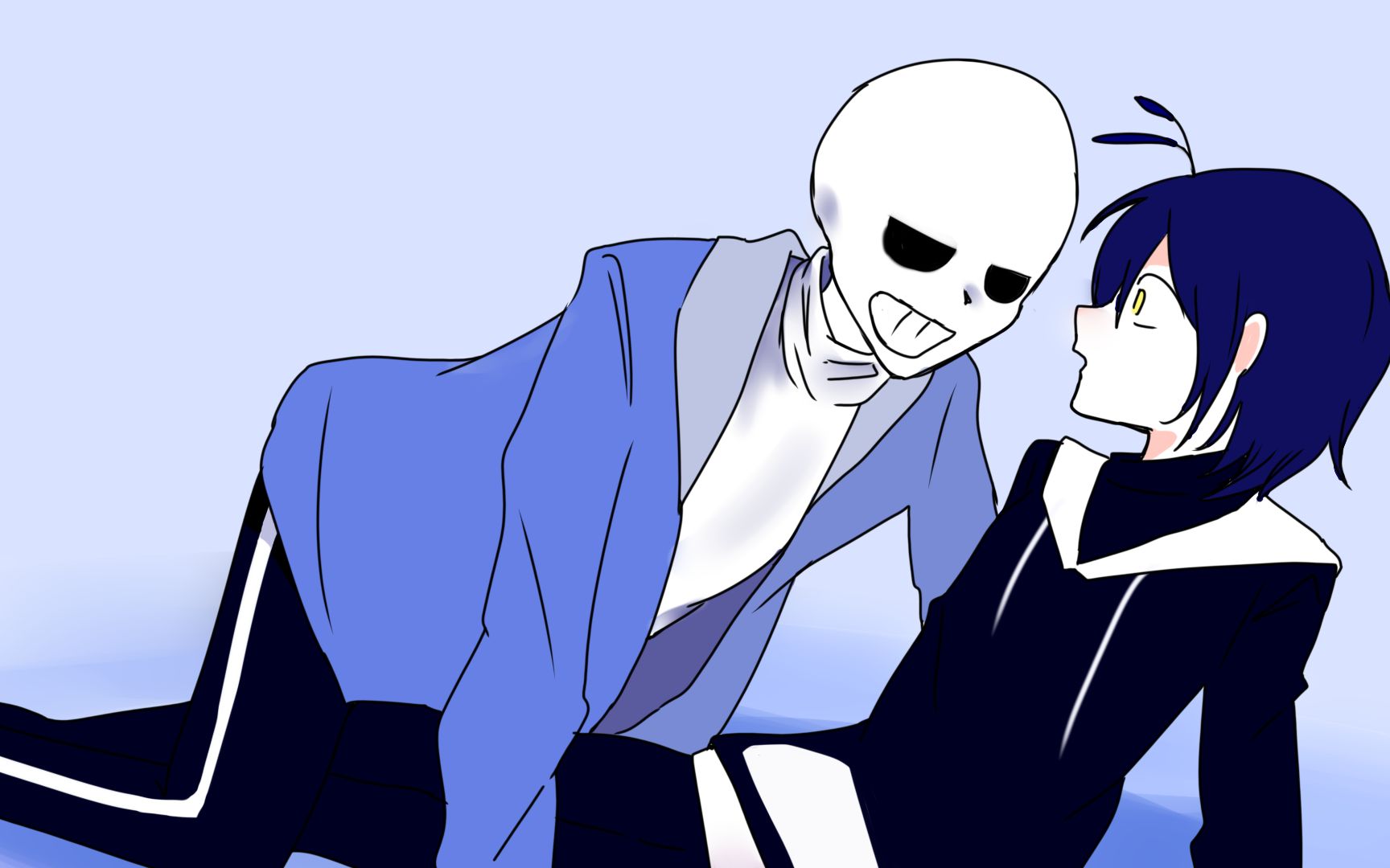 [图]【生草动画/第三章】当玩家穿越进了undertale被sans....???