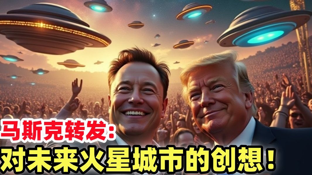 马斯克转发:对未来火星城市的创想!11.18|飞碟|UFO|UAP|外星人|宇宙|哔哩哔哩bilibili